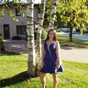 Speechless Royal Blue Mini Dress